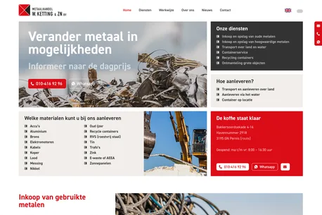 Metaalhandel ketting overzicht